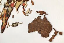 Load image into Gallery viewer, 3D Wooden 2 Layers, wall map - 115x65 / 5 Colors / Blank
